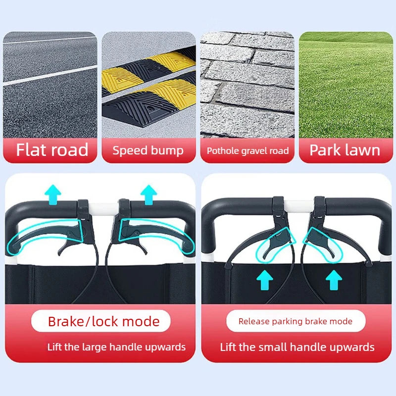 Folding Manual Wheelchair for Home and Travel