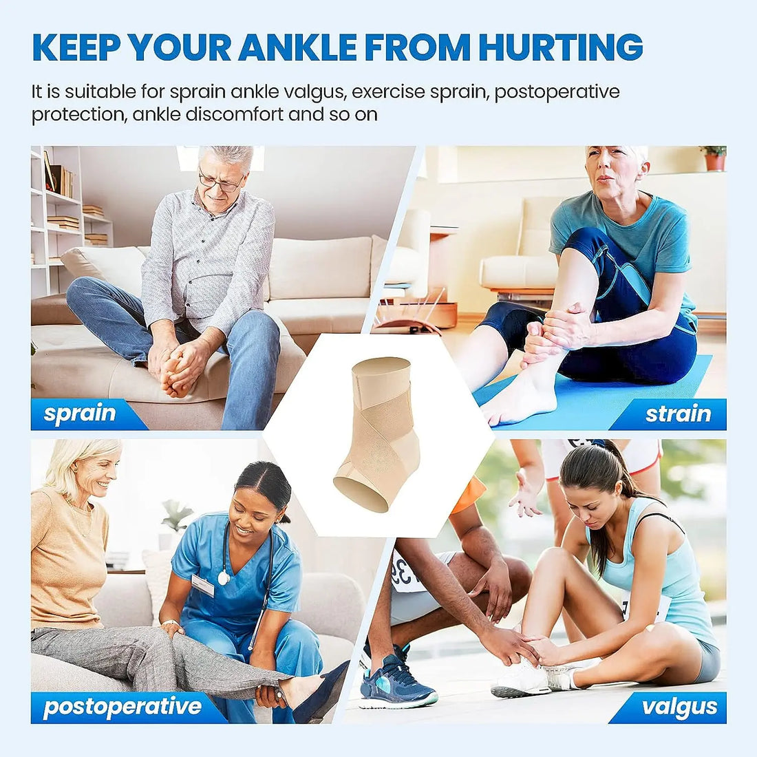 Adjustable Breathable Ankle Brace