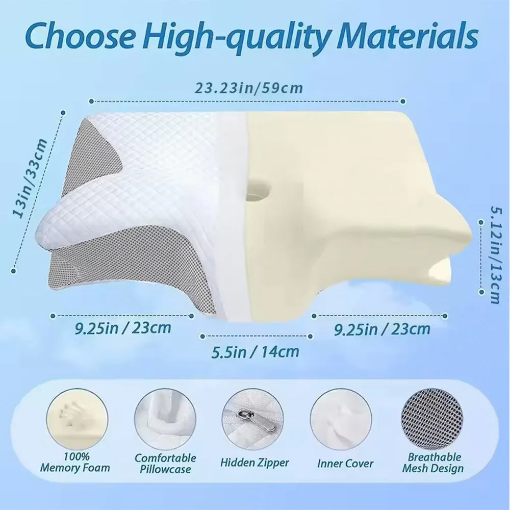 Contoured Memory Foam Neck Pillow
