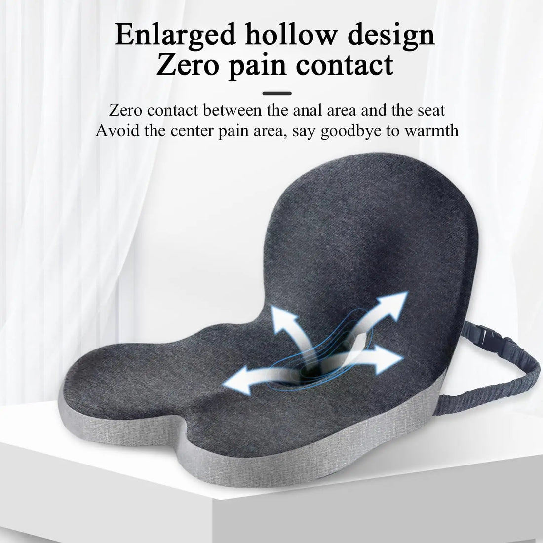 Contoured Lumbar Support Seat Cushion