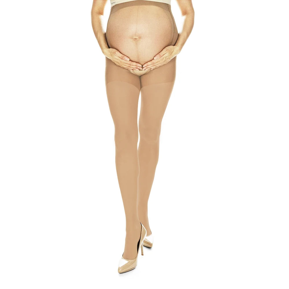 Maternity Open-Toe Compression Stockings 15–21 mmHg