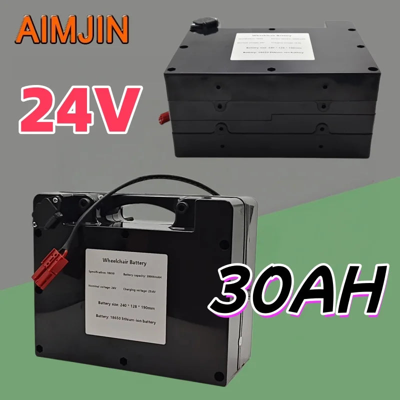 24V 30Ah Lithium-Ion Wheelchair Battery
