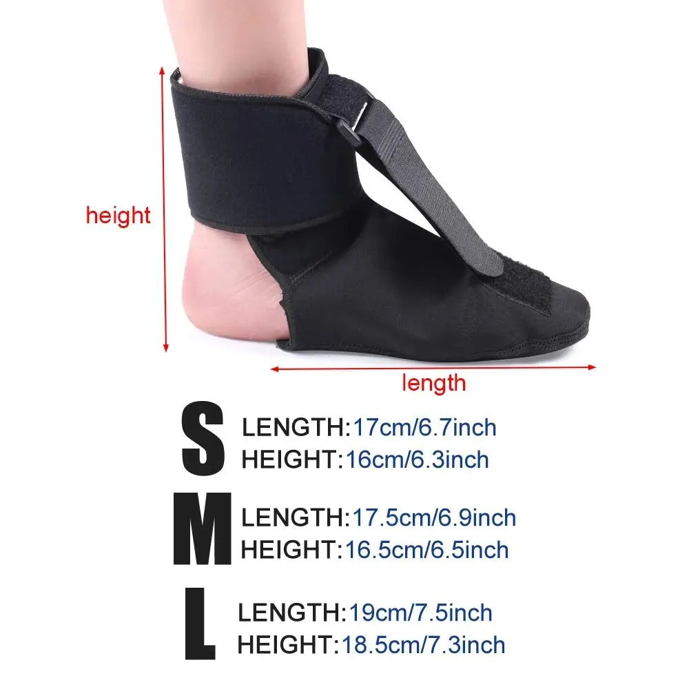 Compression Foot Drop Splint Sock, Adjustable and Breathable