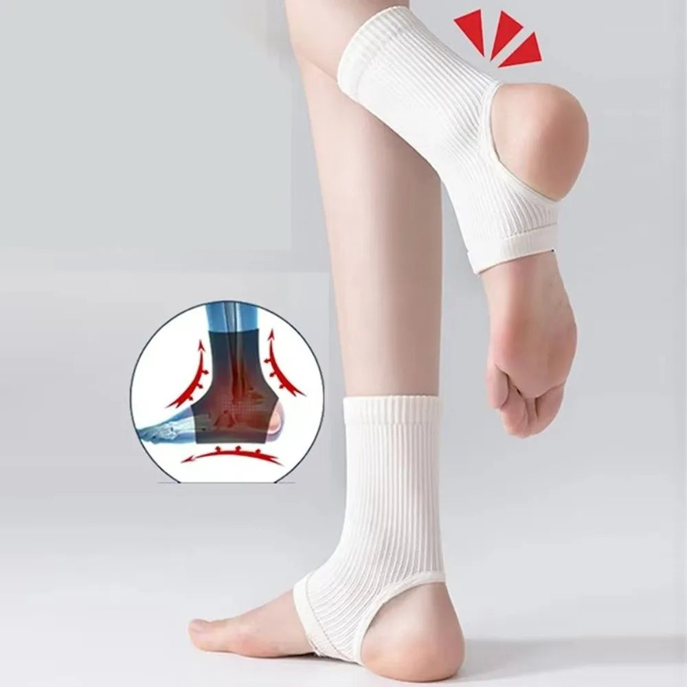 Open-Toe Cotton Ankle Sleeve for Sports