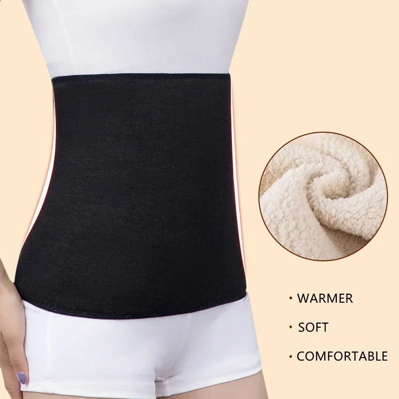 Cashmere Lumbar Support Belt, Thermal Winter Waist Warmer, Unisex
