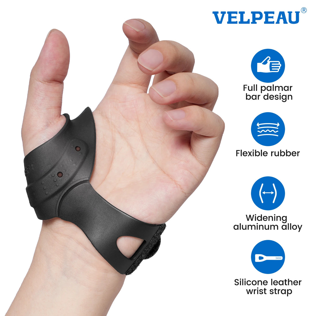 Flexible CMC Thumb Brace for Left or Right Hand