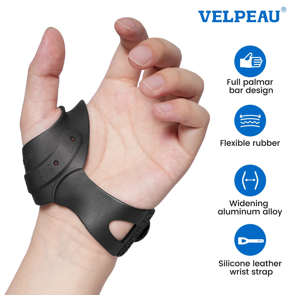 Flexible CMC Thumb Brace for Left or Right Hand