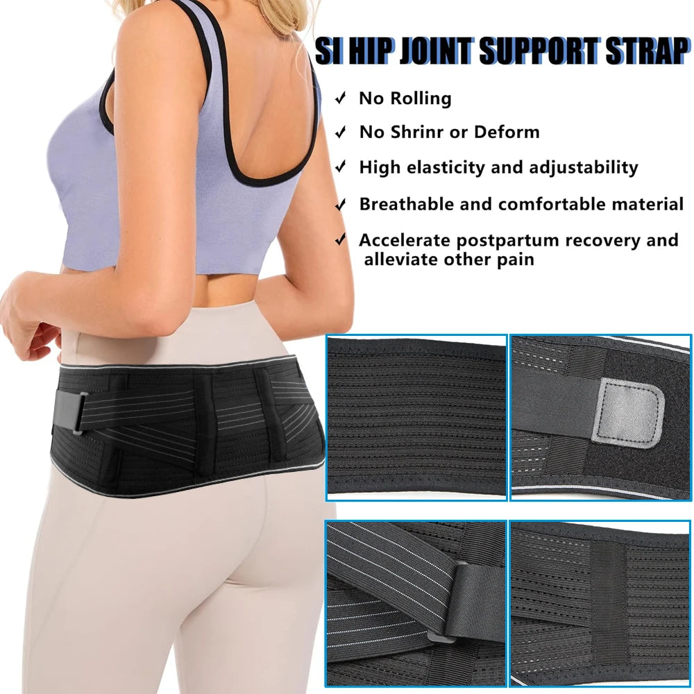 Sacroiliac Hip Belt for Lower Back, Pelvic and Sciatic Support