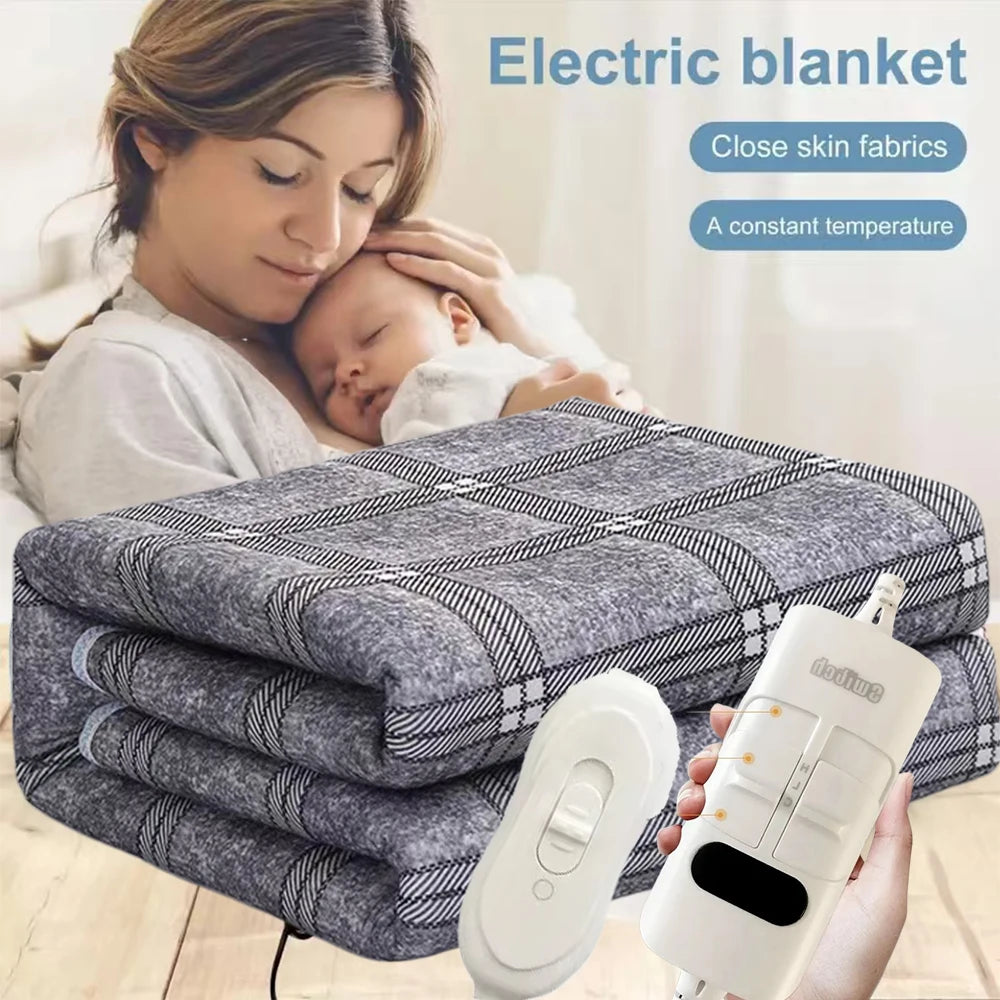 Electric Heated Blanket for Two-Seater Bed Use