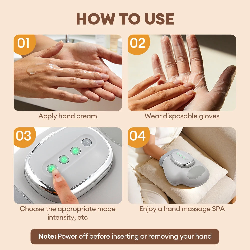 Air Pressure Hand Massager Glove