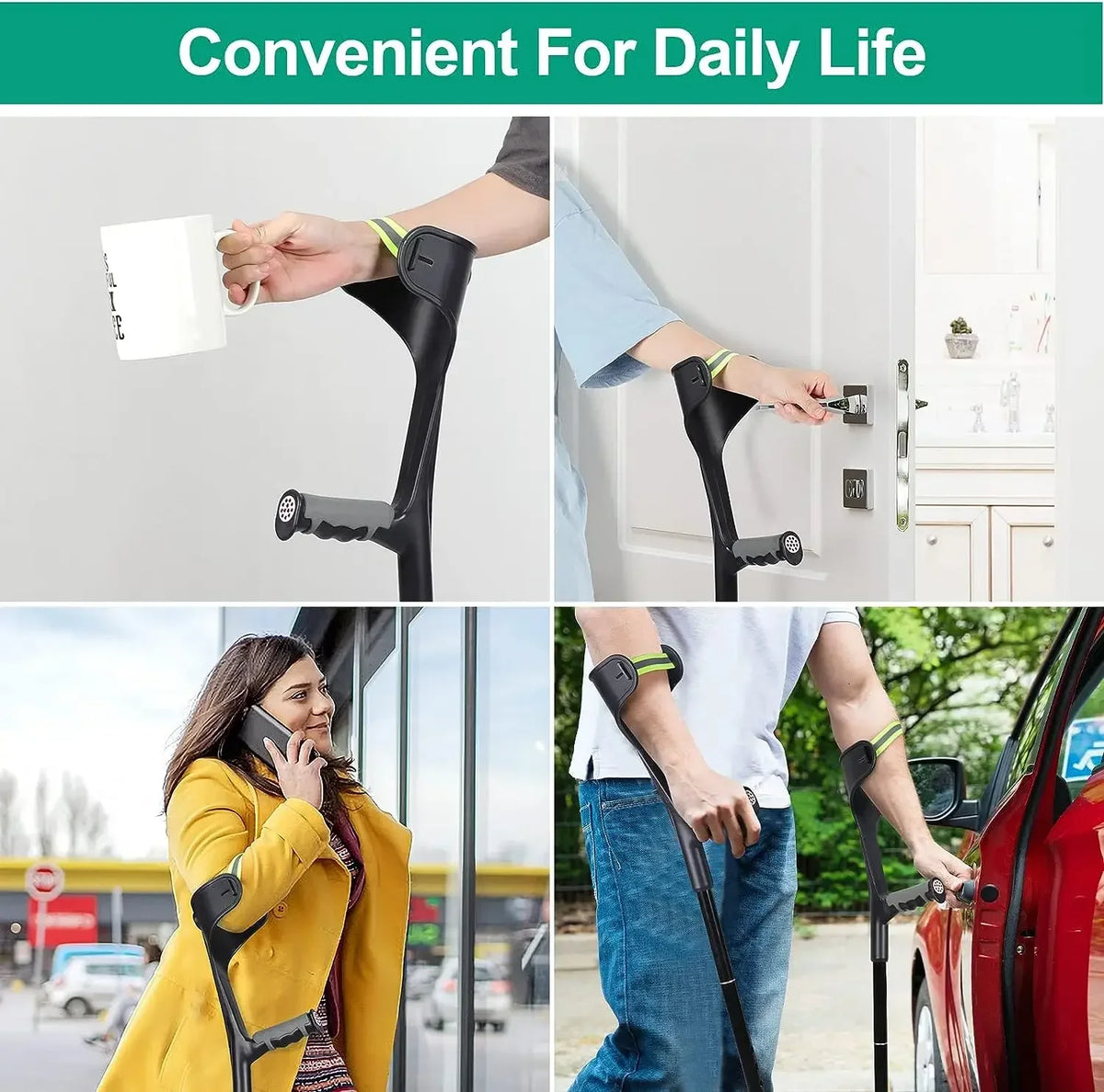 Adjustable Forearm Crutch with Cuff