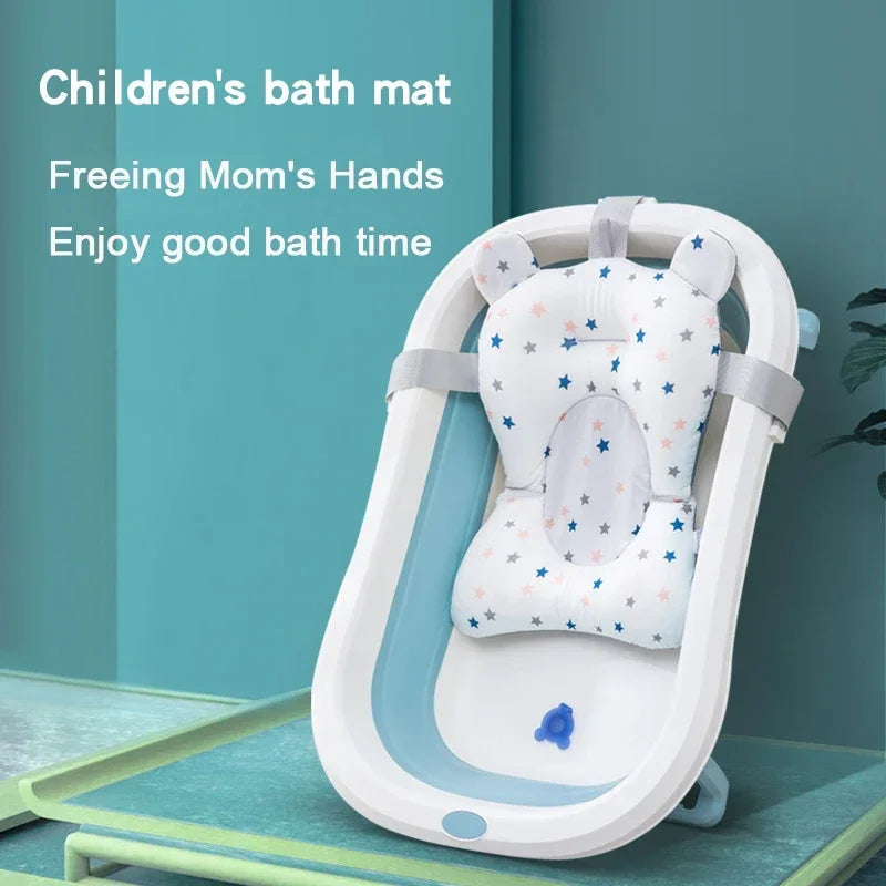 Foldable Baby Bath Seat with Adjustable Support