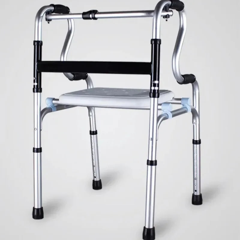 Four-Legged Walker with Cushioned Seat