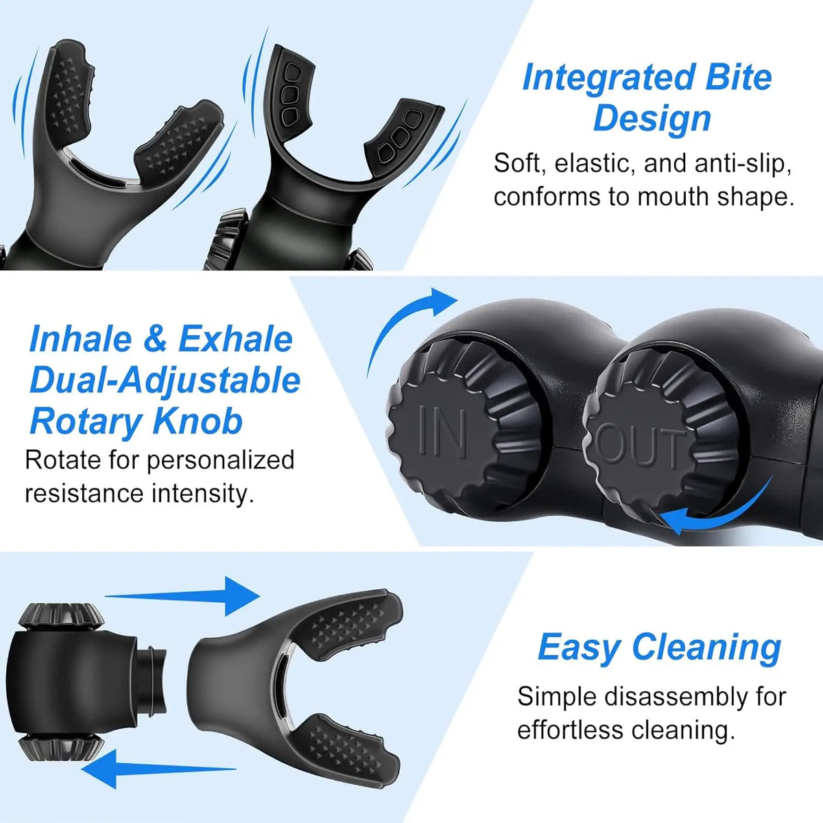 Silicone Breathing Trainer for Expiratory Exercise