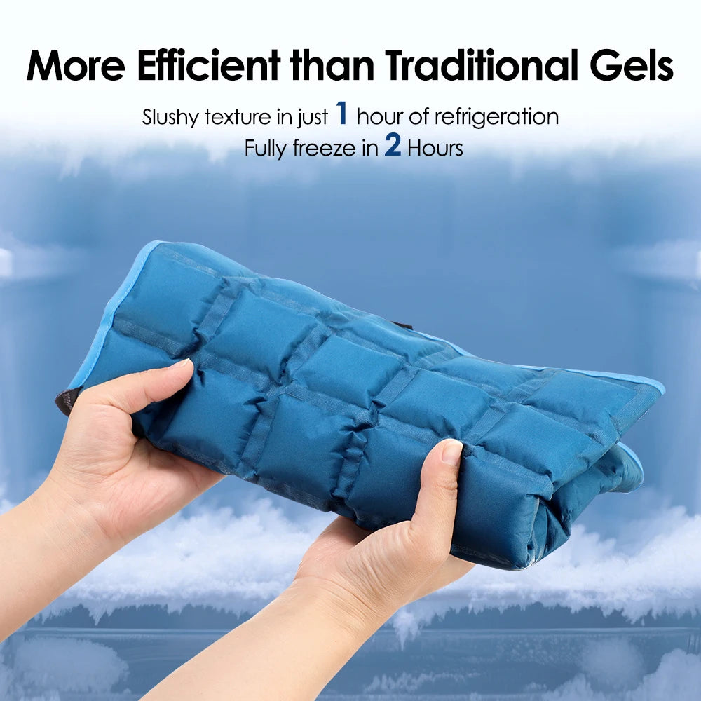 Reusable Hot & Cold Therapy Wrap with Two Straps