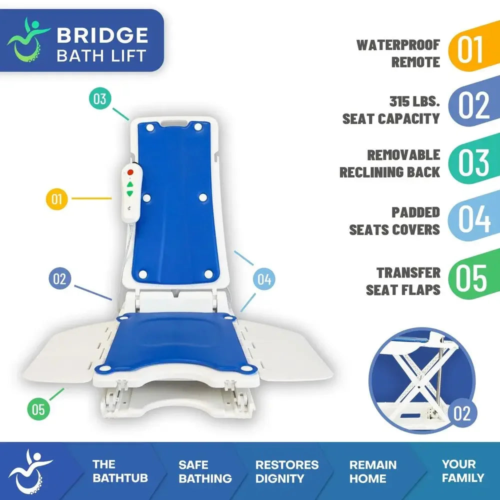 Powered Bath Lift Chair for Bathtubs