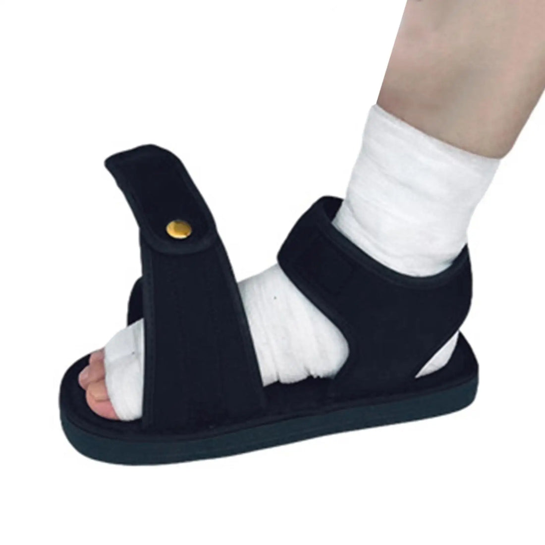 Adjustable Open-Toe Cast Shoe for Foot Injuries