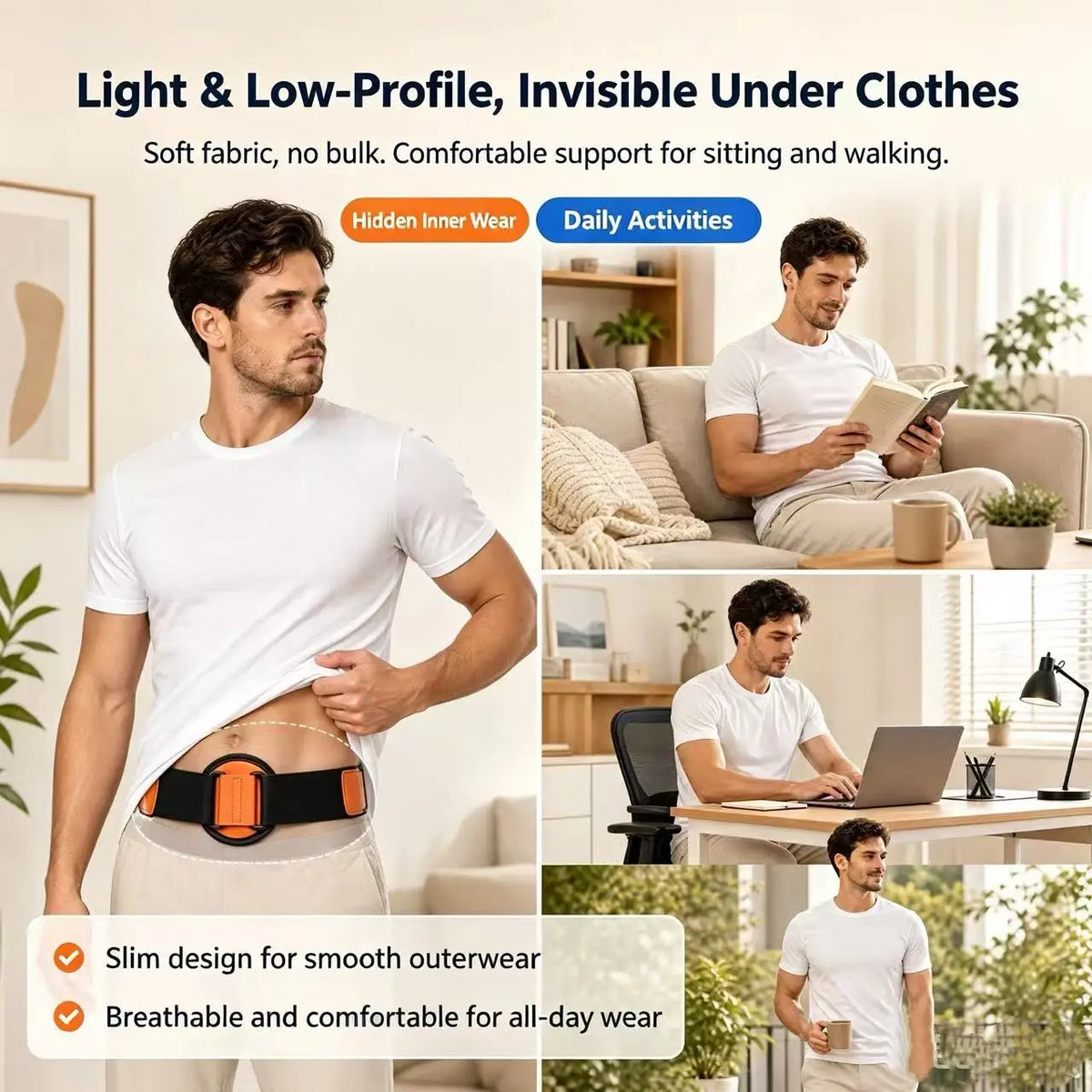 Adjustable Abdominal Hernia Support Belt