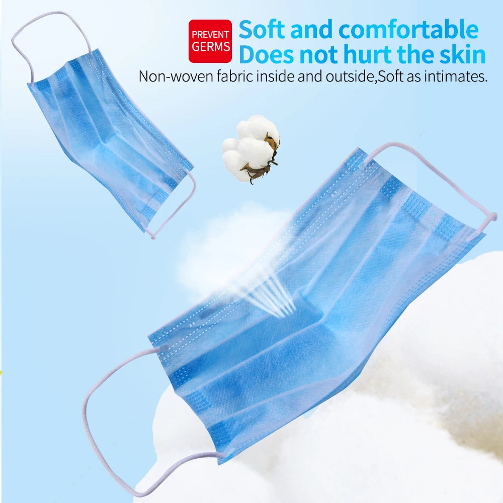 Disposable 3-Layer Earloop Face Mask