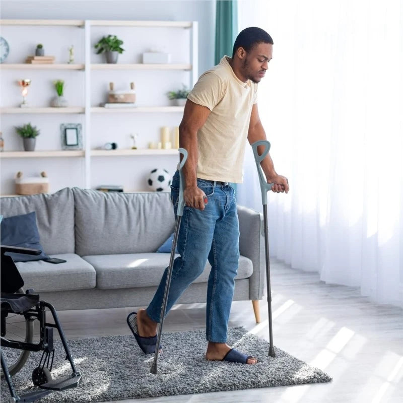 Adjustable Forearm Crutch with Rubber Tip