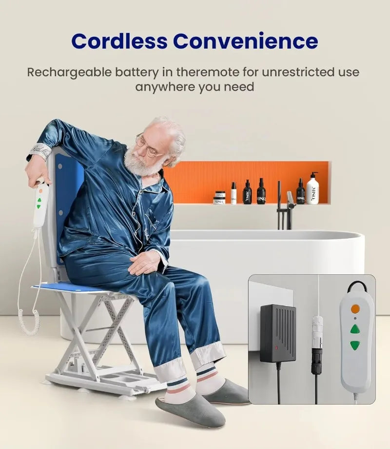 Electric Bath Lift Chair with Hand Control