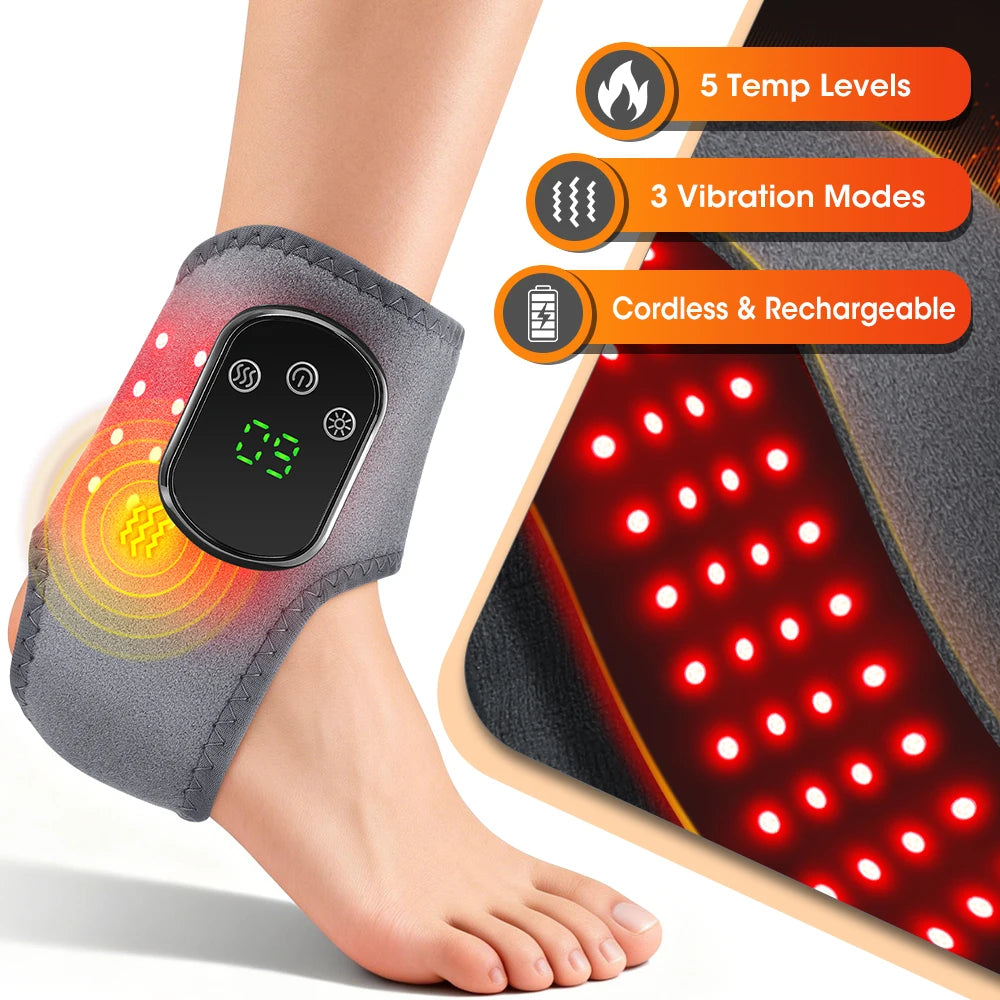 Cordless Heated Ankle Massager with Vibration