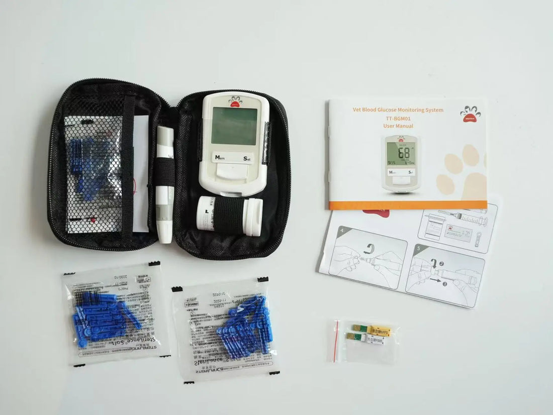Portable Blood Glucose Monitor for Cats and Dogs