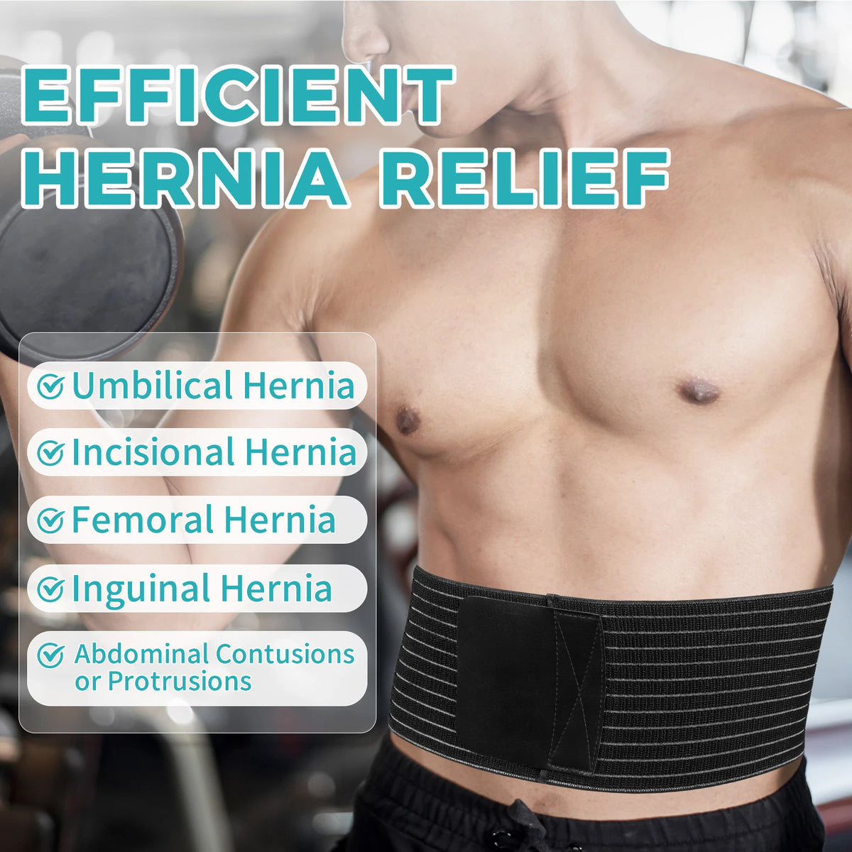 Umbilical Hernia Belt with Abdominal Compression Pad