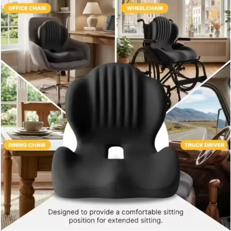 Office Chair Cushion with Lumbar Support