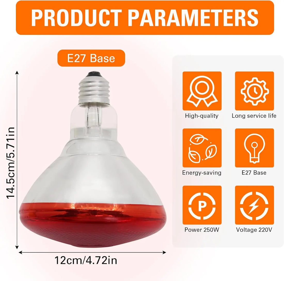 250W 110V Infrared Heat Lamp Bulb