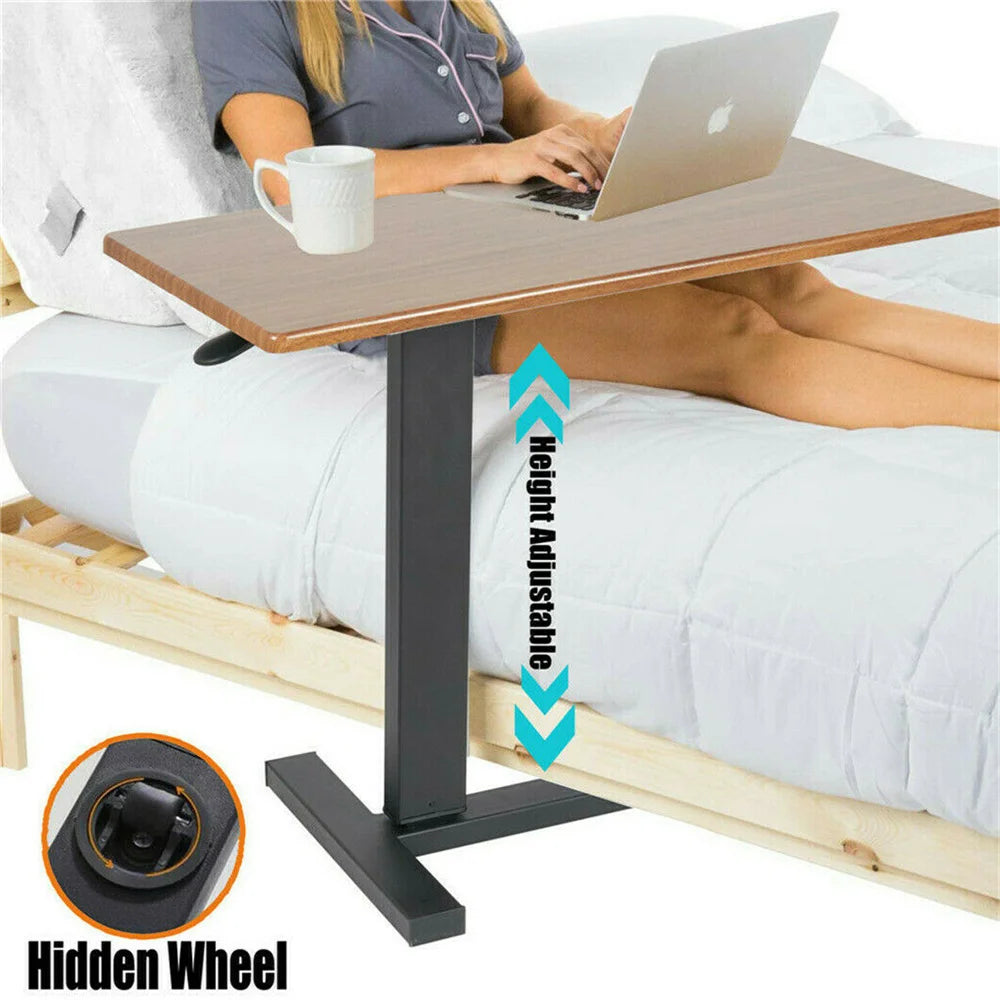 Rolling Height-Adjustable Overbed Table