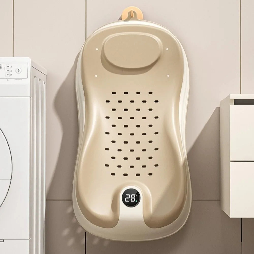 Newborn Baby Bath Seat with Temperature Sensor