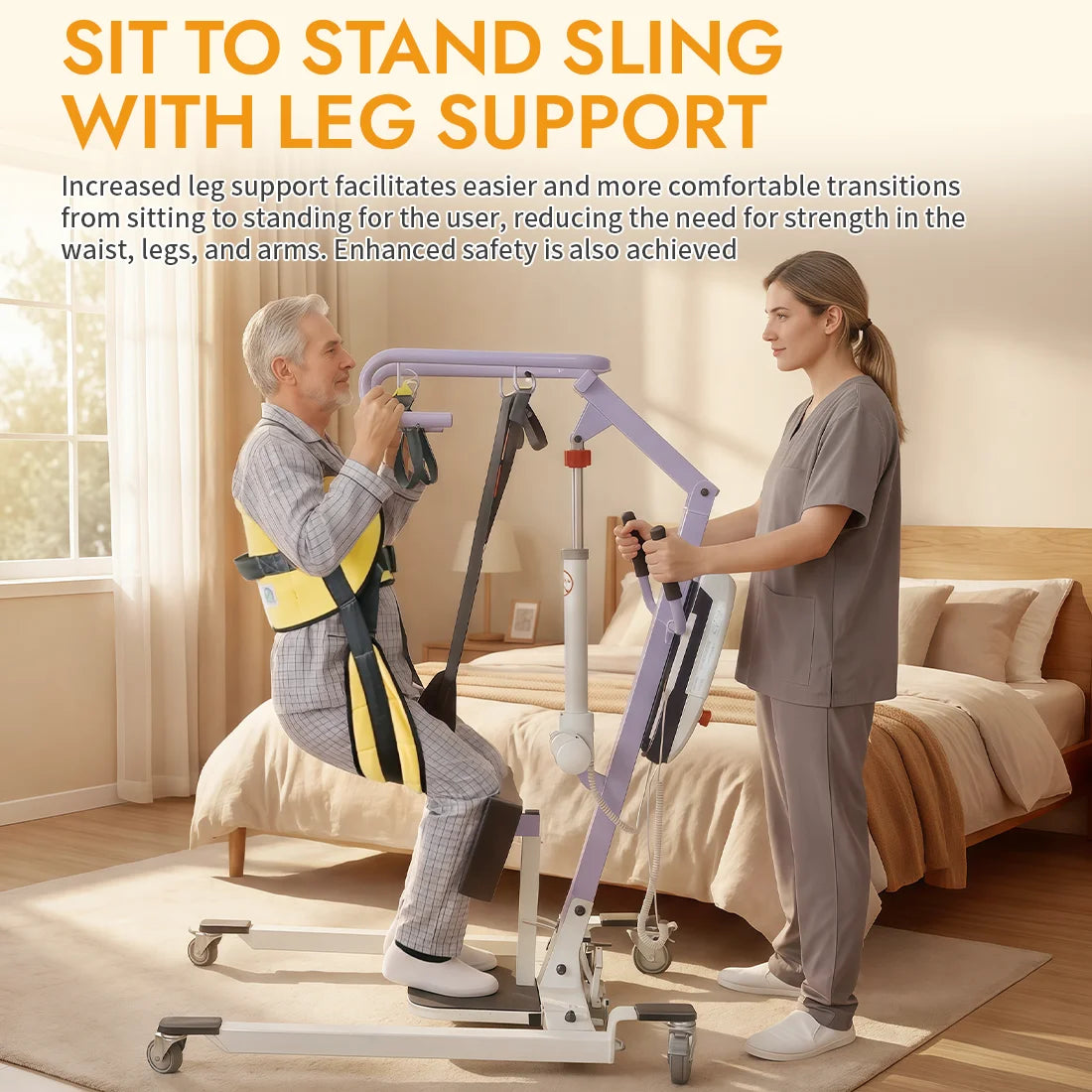 Divided-Leg Sit-to-Stand Patient Lift Sling
