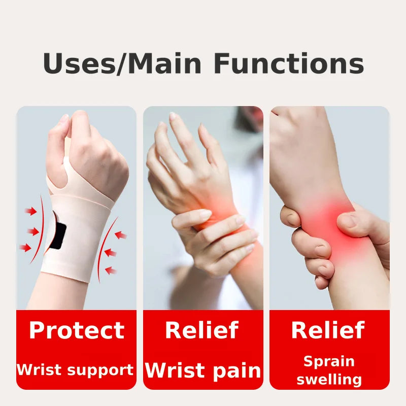Elastic Wrist Support Wrap with Reusable Gel Ice Pack