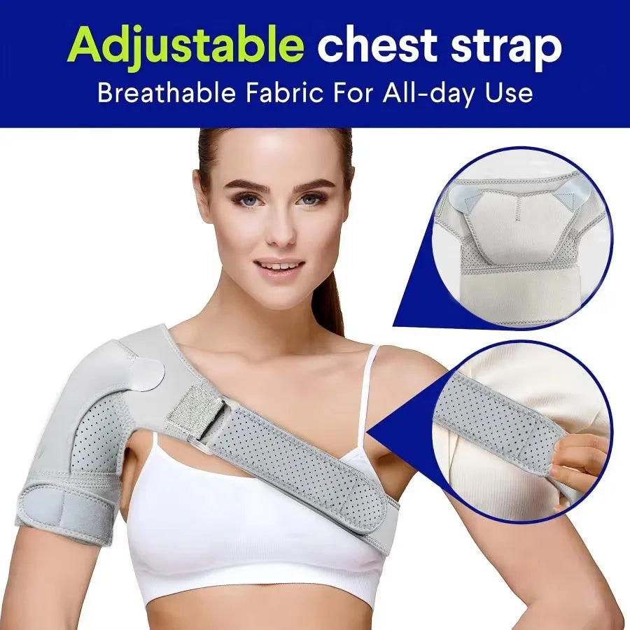 Adjustable Shoulder Brace with Compression Support