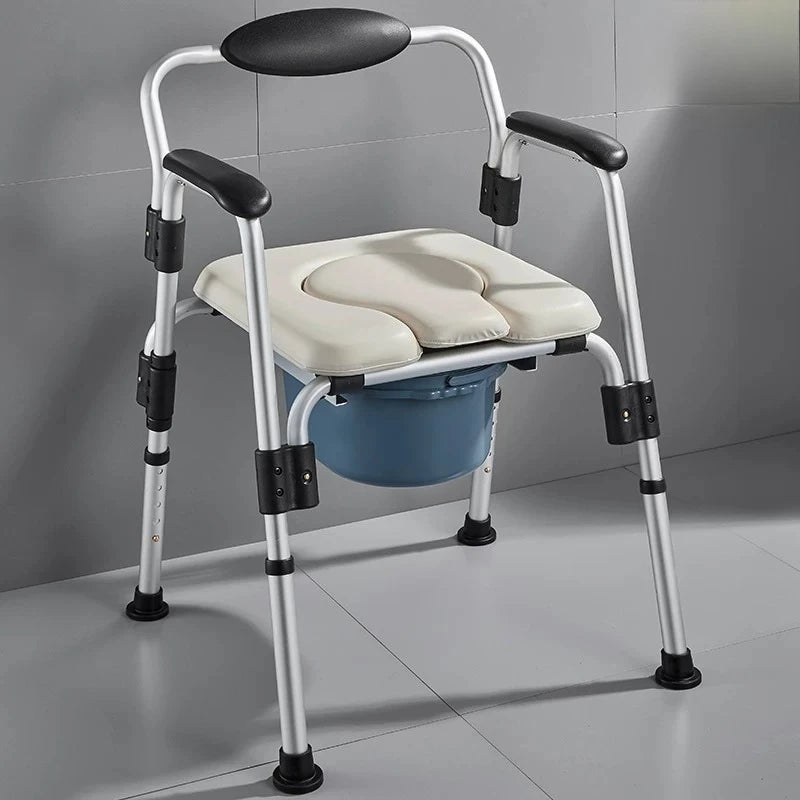 Foldable Adjustable Shower and Toilet Chair