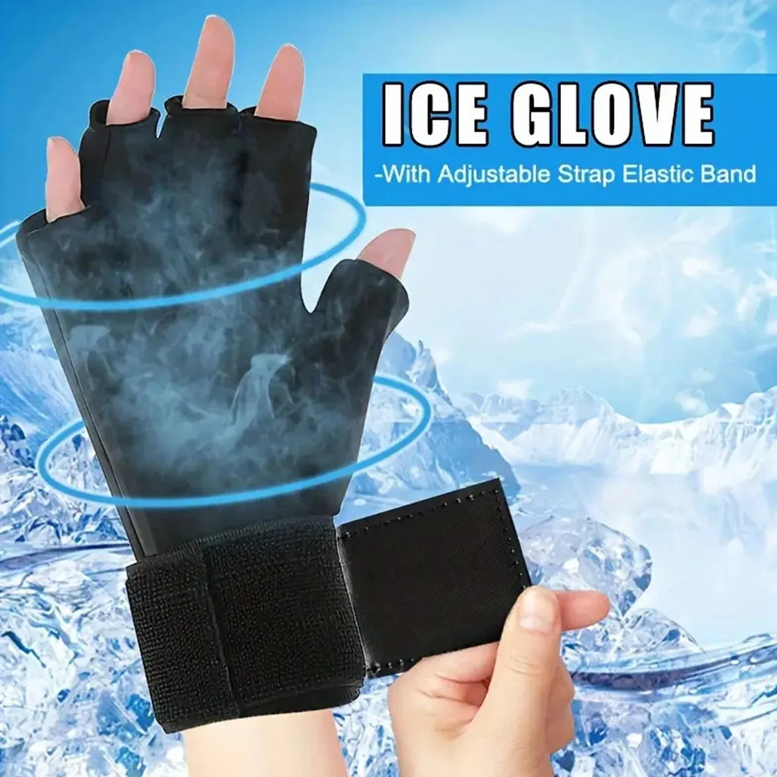 Reusable Hand Ice Pack Glove for Hot or Cold Compress