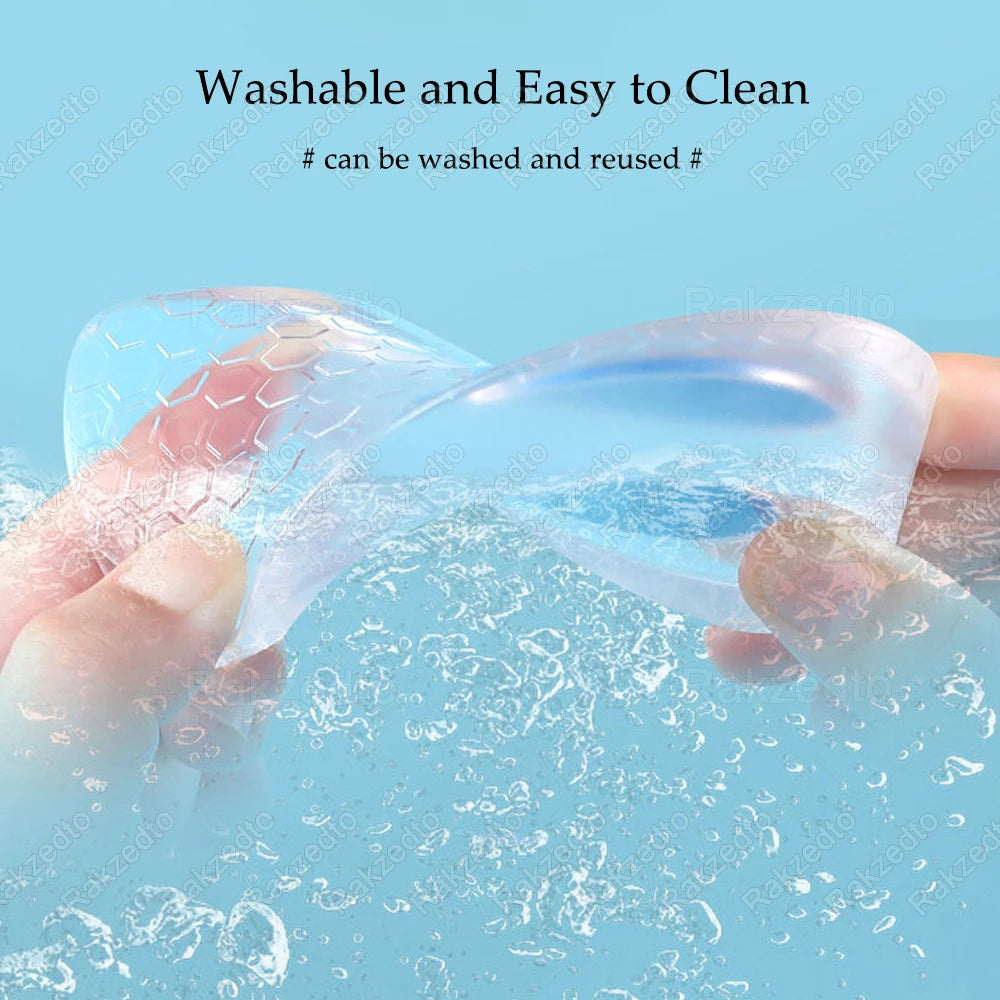 Silicone Height-Increasing Insoles for Shoes