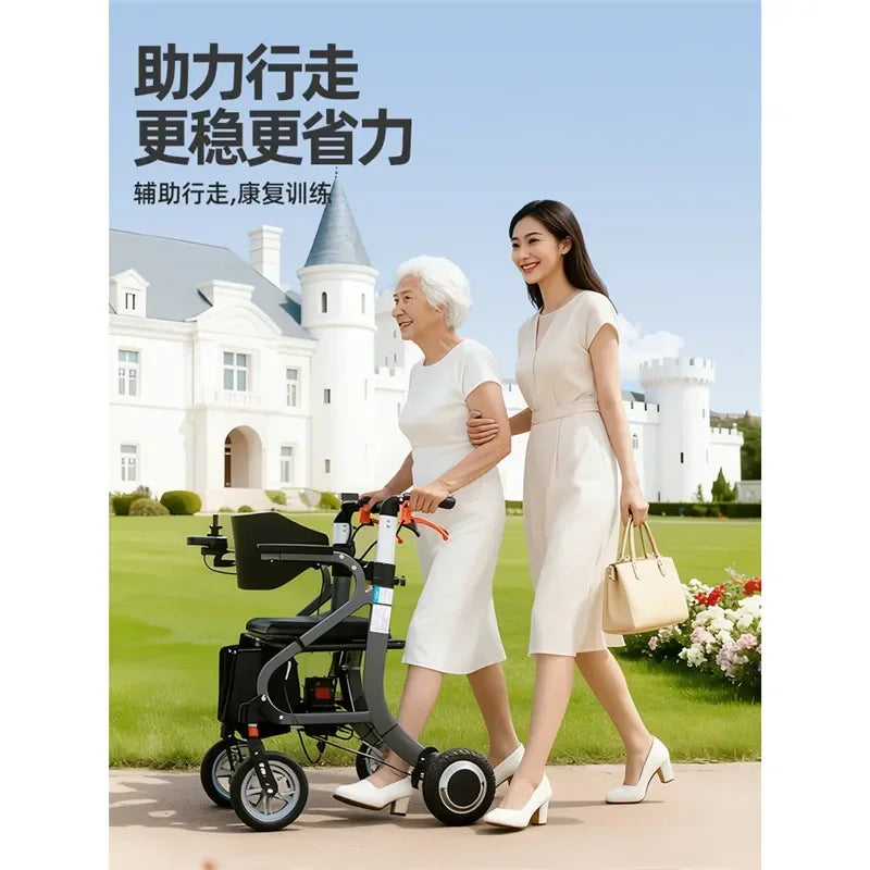 Electric Walker with Seat