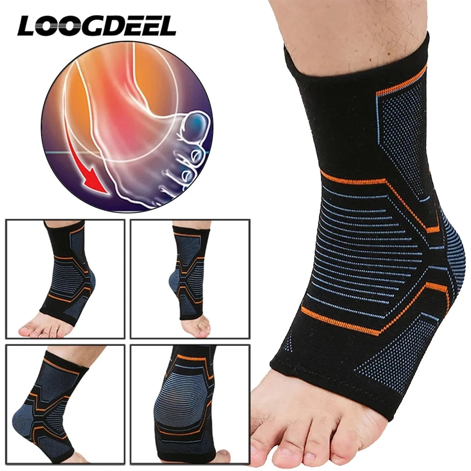 Medwell Elastic Knitted Ankle Support Brace for Sports
