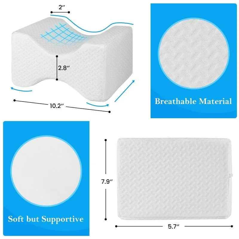 Memory Foam Knee Pillow for Side Sleepers