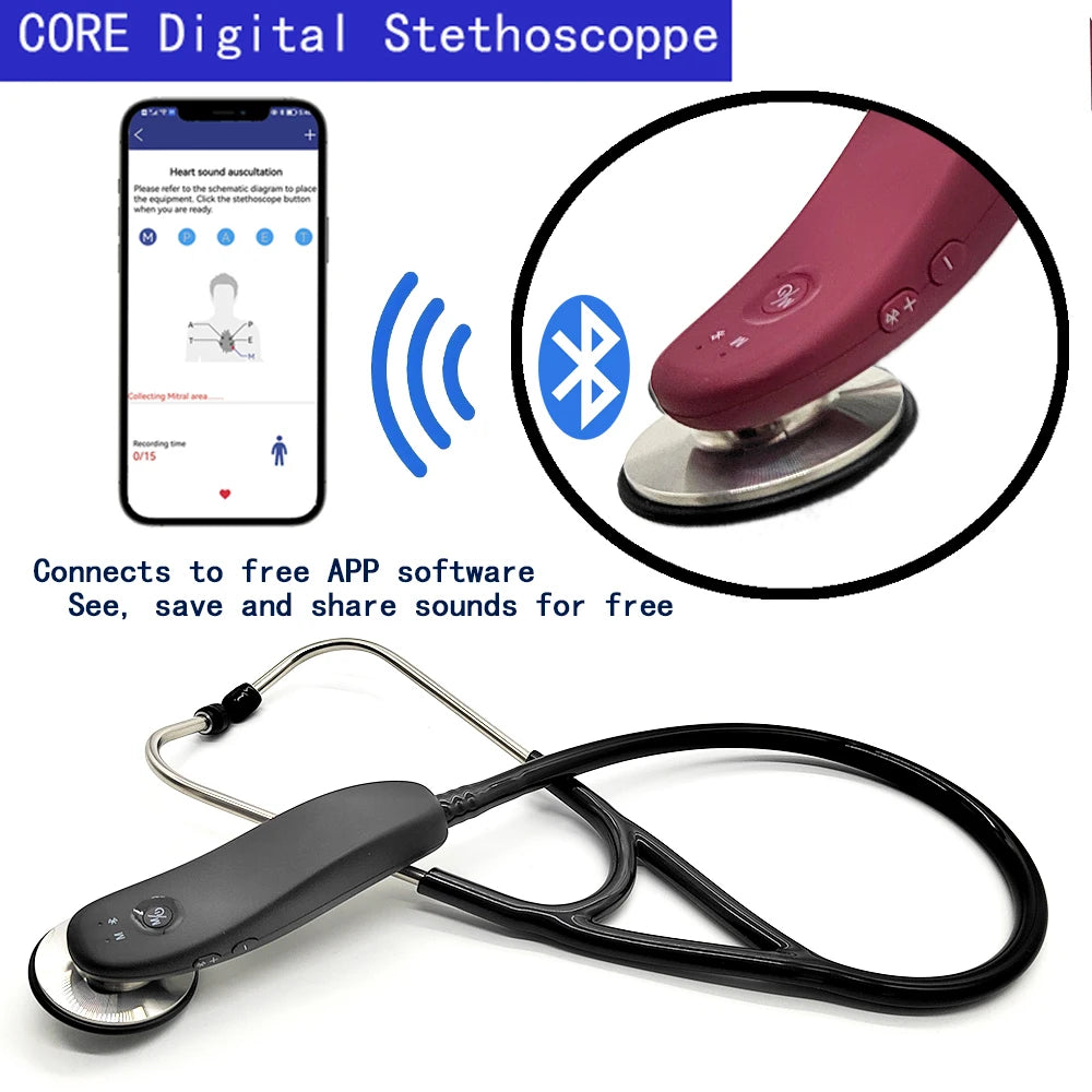 Bluetooth Digital Stethoscope with Record Storage