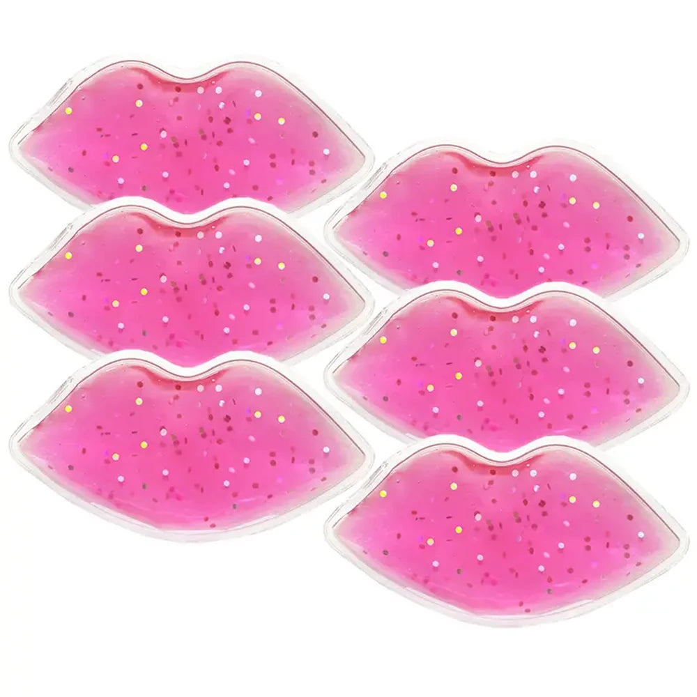 Reusable Lip Gel Cold Packs, 6-Piece Set