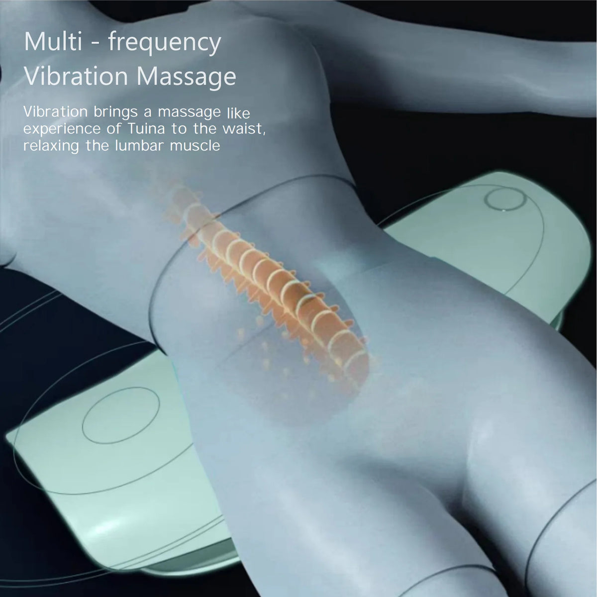 Lumbar Support Device with Vibration and Airbag Traction
