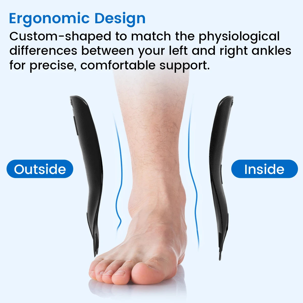 Adjustable Ankle Brace with Foam and Gel Padding
