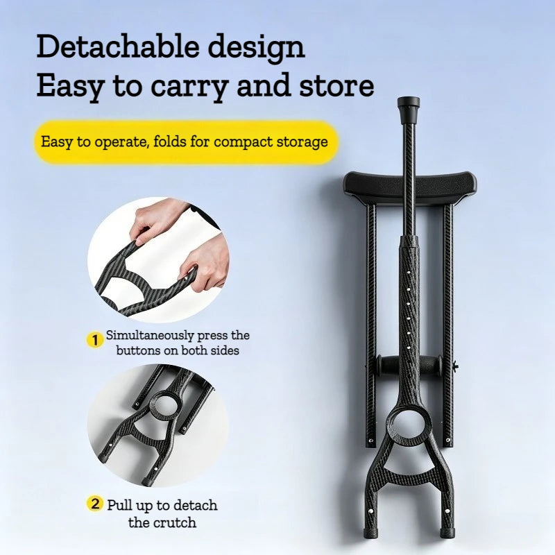 Adjustable Carbon Fiber Underarm Crutches