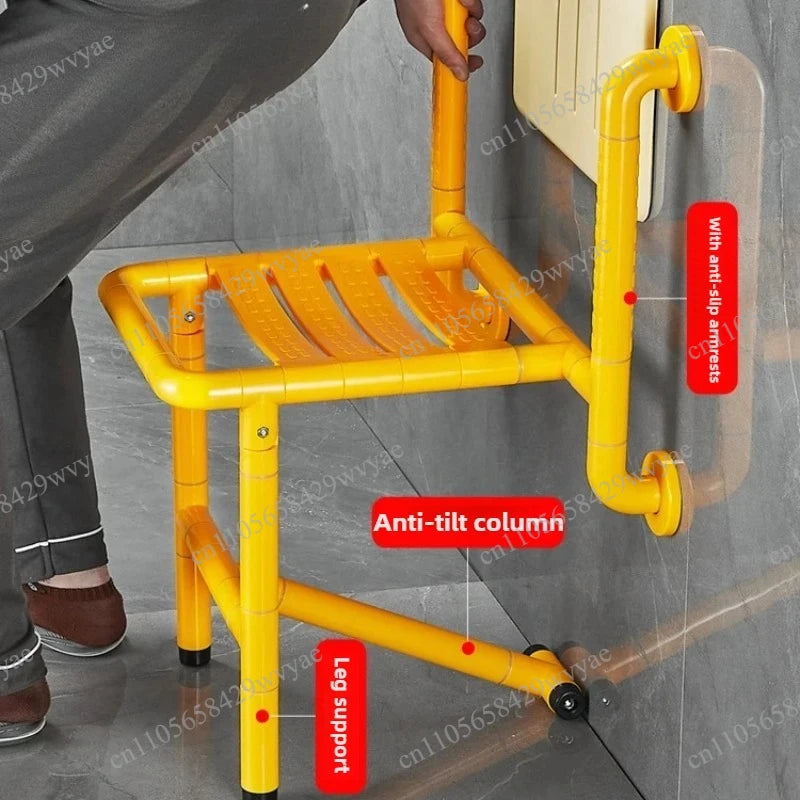 Foldable Wall-Mounted Shower Stool