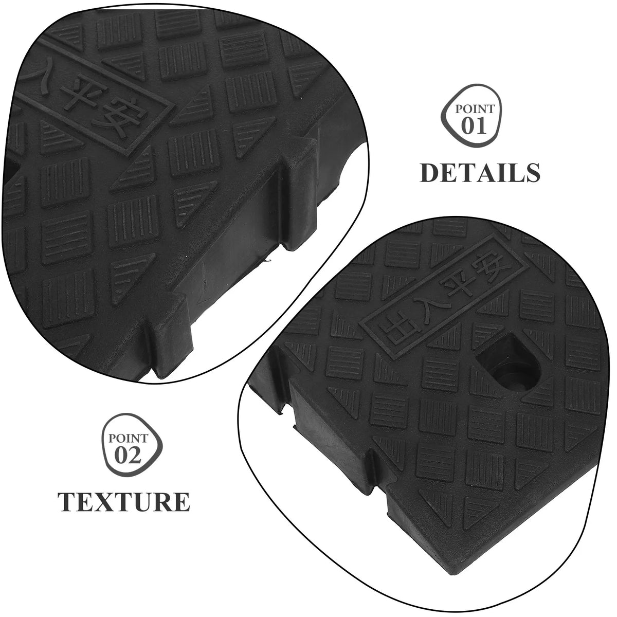 Plastic Threshold Ramp Pads, 2-Piece Set