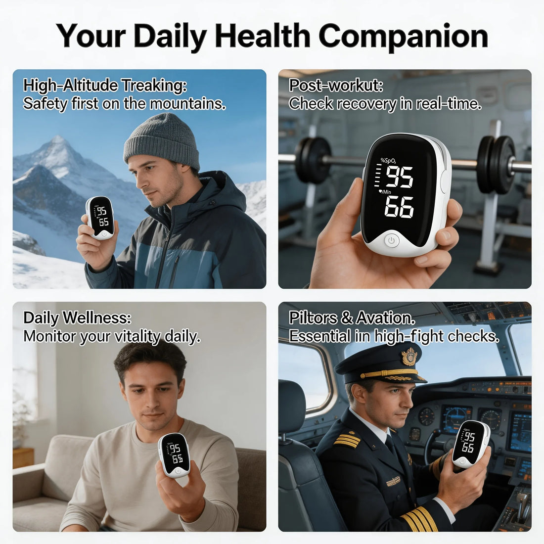 Fingertip Pulse Oximeter with OLED Display