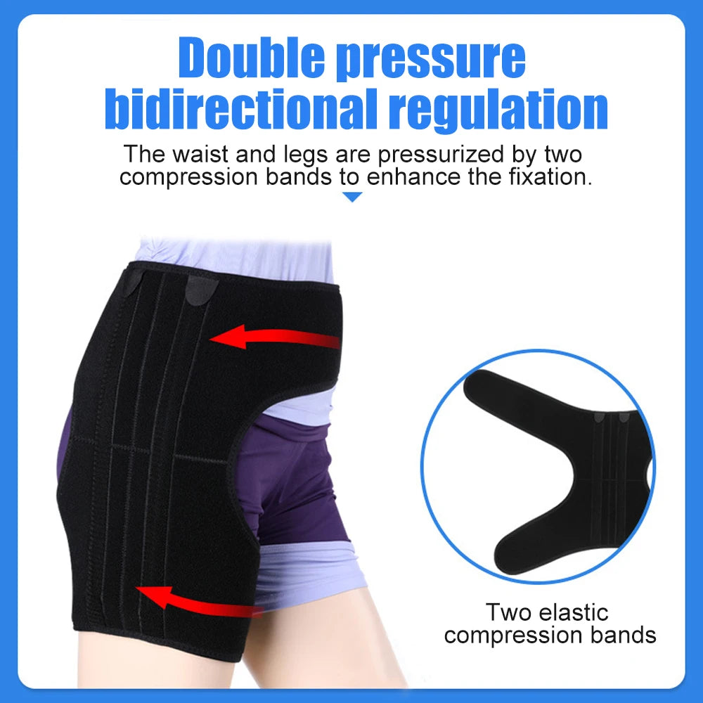 Adjustable Hip and Thigh Compression Brace